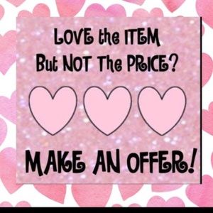 Make an offer, I’ll either accept or counter! 🤗